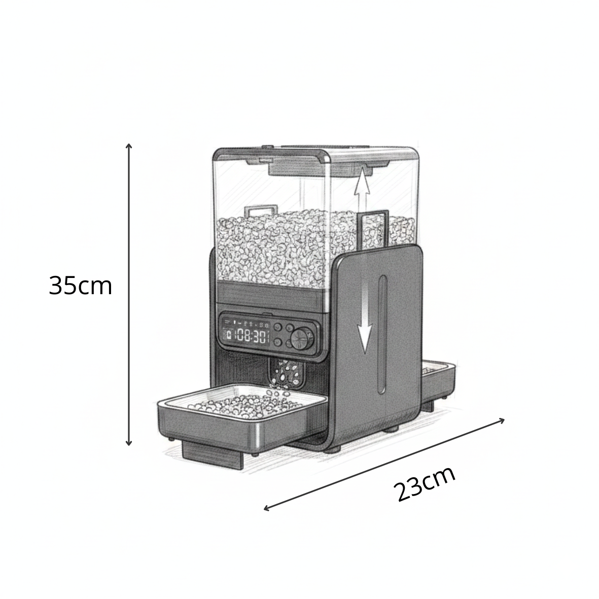 Distributeur de croquettes automatique Norya