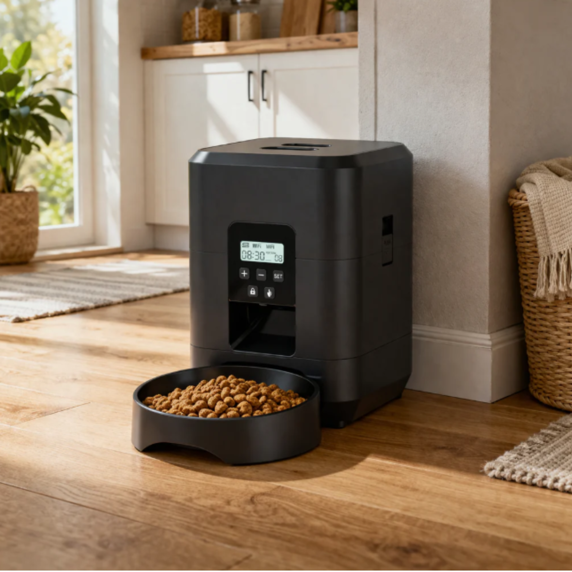 Distributeur automatique de croquettes pour chat avec programmation