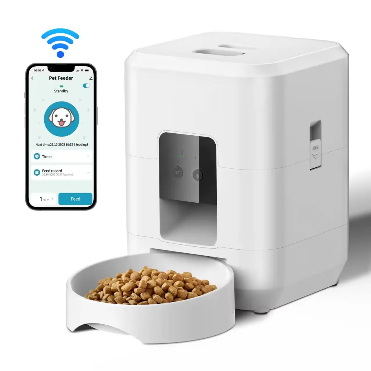 Distributeur automatique de croquettes pour chat avec programmation